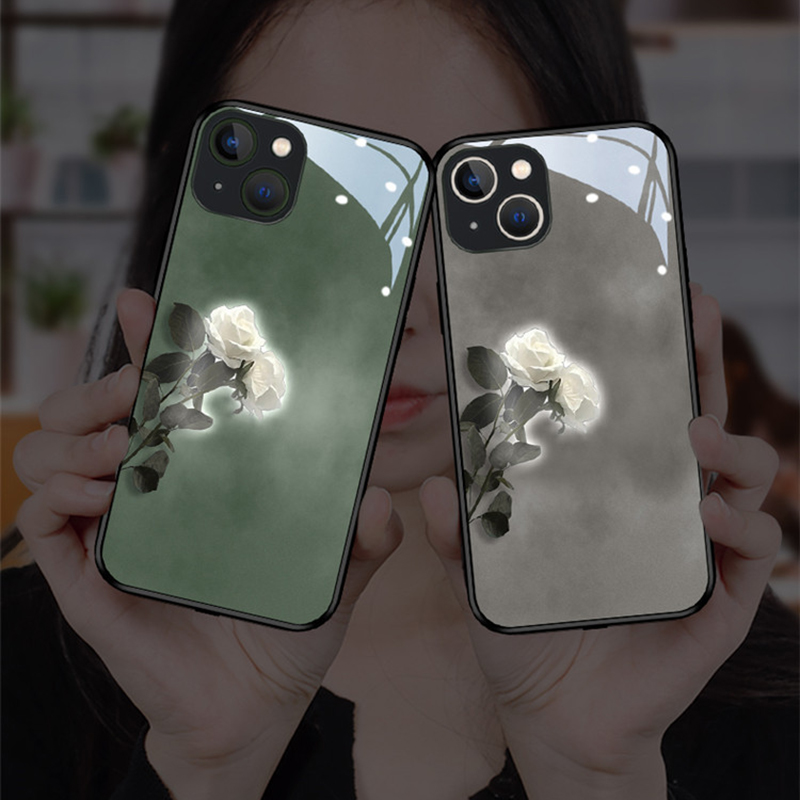 Retro Style + Incoming Call Illuminated Full Coverage Shockproof Phone Case